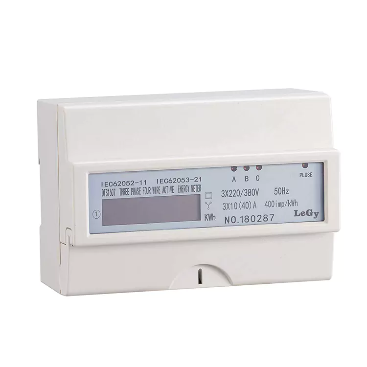 Compteur d'énergie sur rail DIN actionné par CT