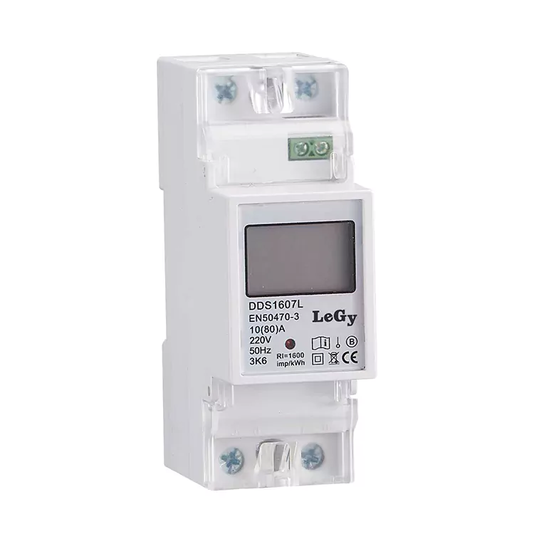 Compteur d'énergie intelligent monophasé RS485 sur rail DIN