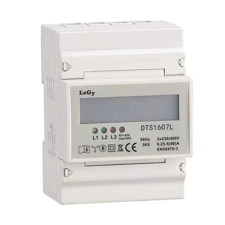 Compteur d'énergie intelligent triphasé sur rail DIN RS485