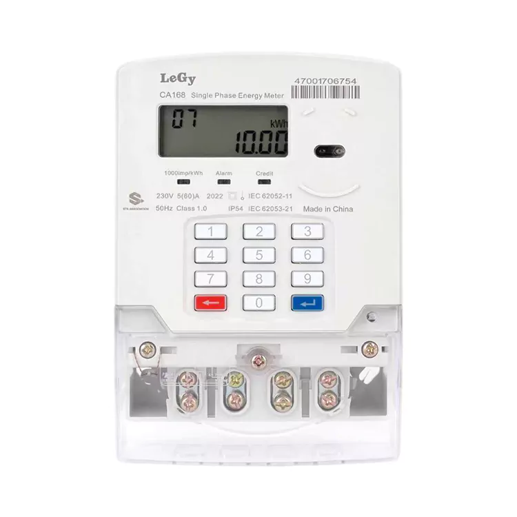 Compteur d'énergie prépayé par clavier monophasé