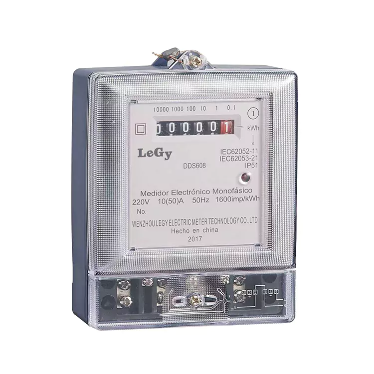 Compteur d'énergie intelligent monophasé RS485