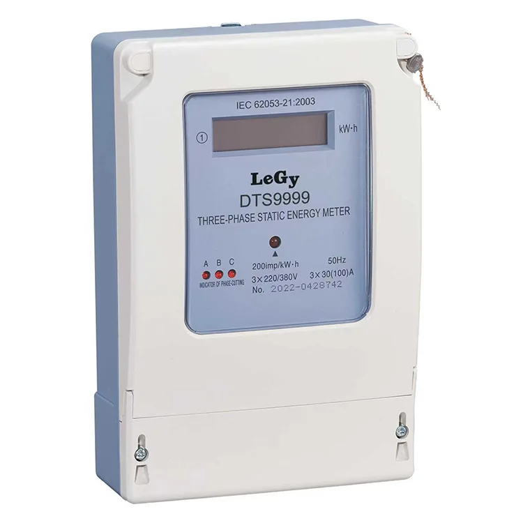 Compteur d'énergie électronique triphasé kWh